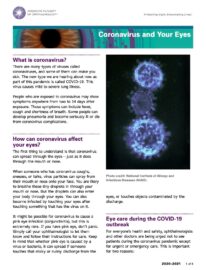 AAO - Coronavirus and Your Eyes