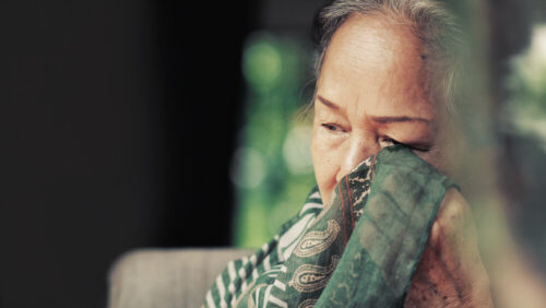 Older woman with eye problems