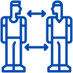 people distancing icon