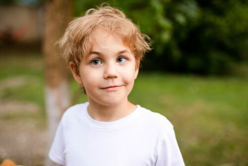 Child with strabismus