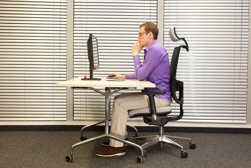Man working in an office